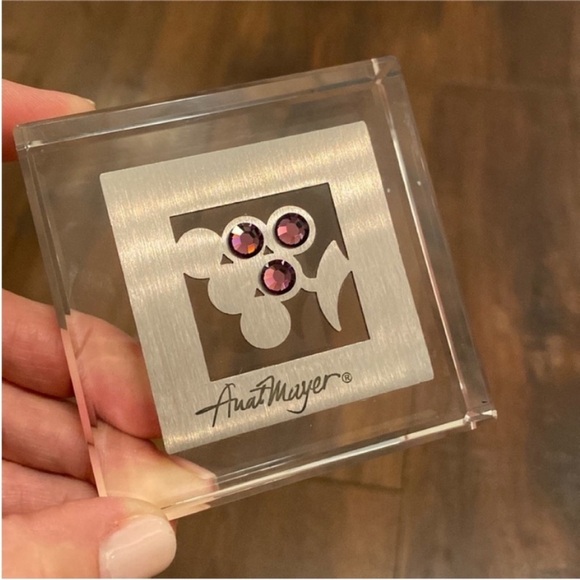 Anat Mayer Other - Anat Mayer Fine Art Hand Made Crystal Amethyst Paperweight
